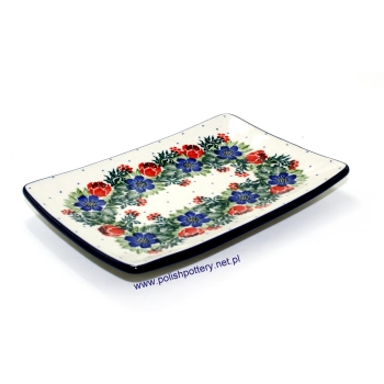 Tacka do sushi mała 18x12cm dek. 1535X Wianek